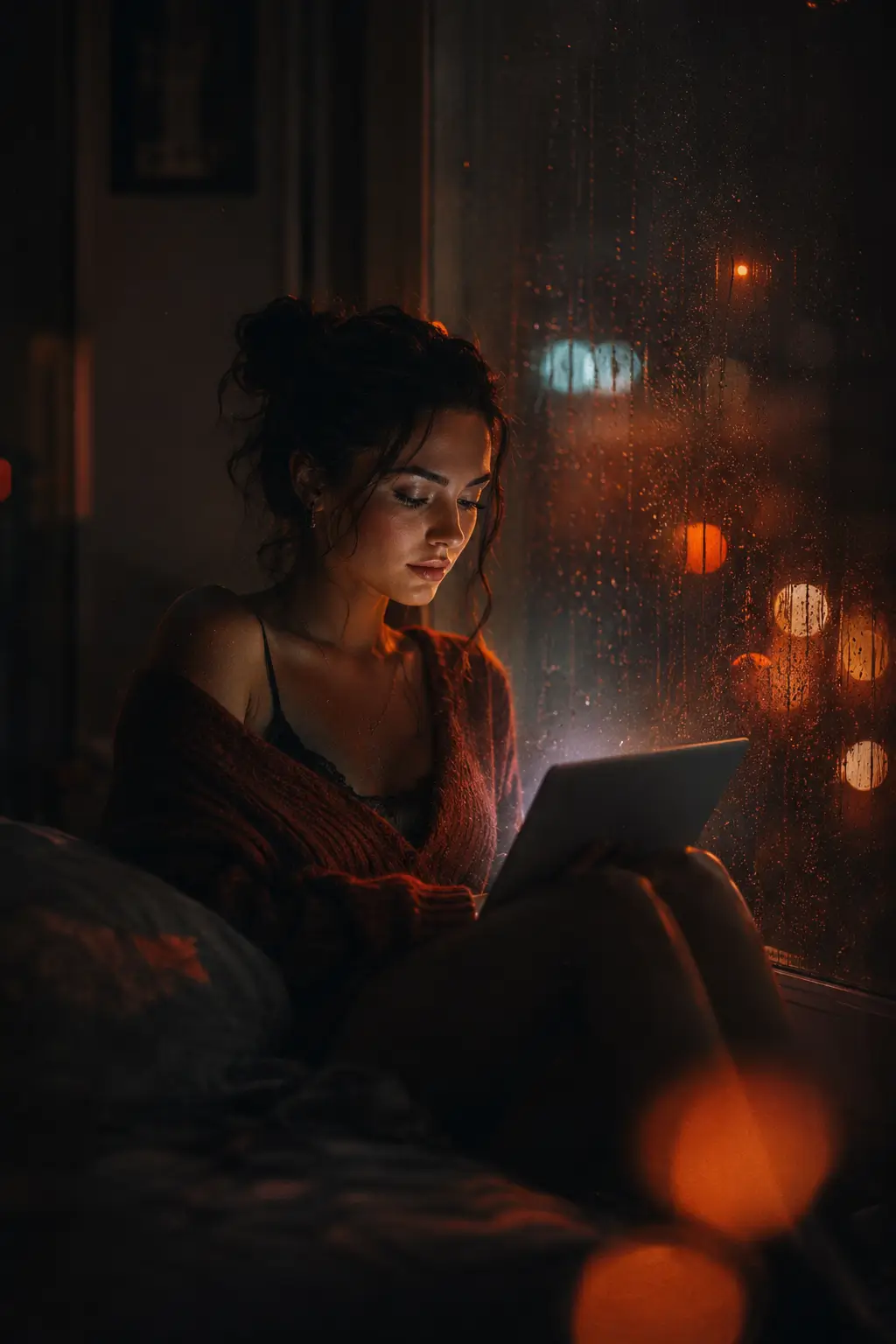 AI-generated adult fiction story illustration on SmutFinder
